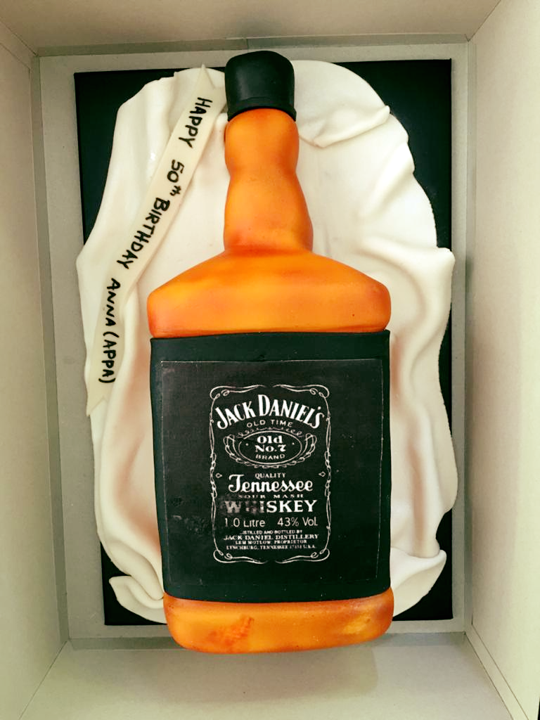 Jack Daniels birthday cake